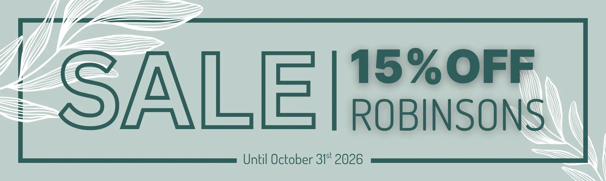 Robinsons Sale GreenhousesRus Sale Banner